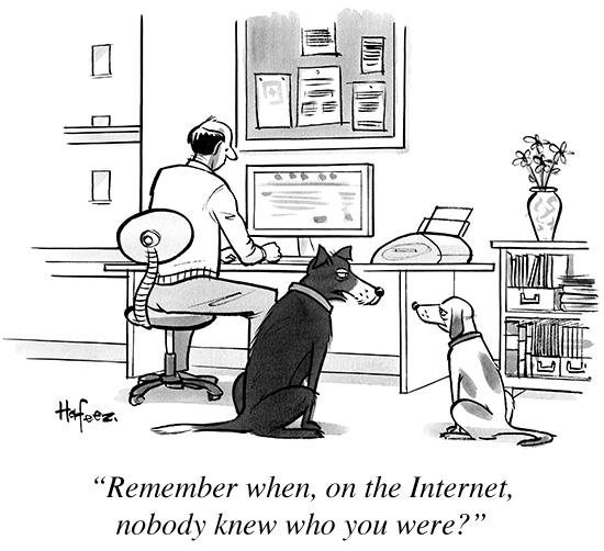 Sur Internet, on sait tous désormais que vous êtes un chien