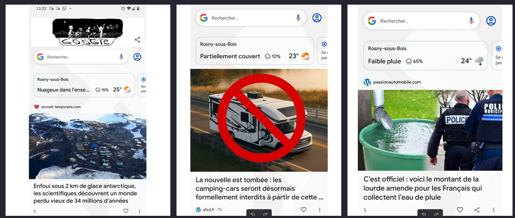 Google Discover - Fake news from GenAI media
